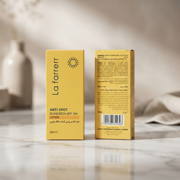 کرم ضد آفتاب و ضد لک بیرنگ لافارر مخصوص پوستهای خشک و معمولی SPF 30 | PA+++ - طیف گسترده